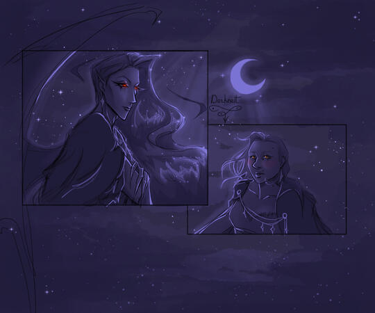 приклад монохромного скетчу